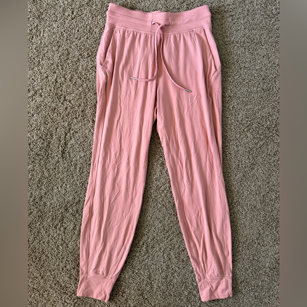Lululemon Pink Peach Drawstring Jogger Pants